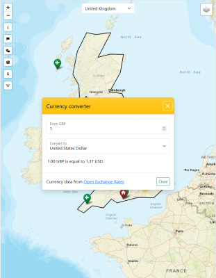 A preview of the Gazetteer application